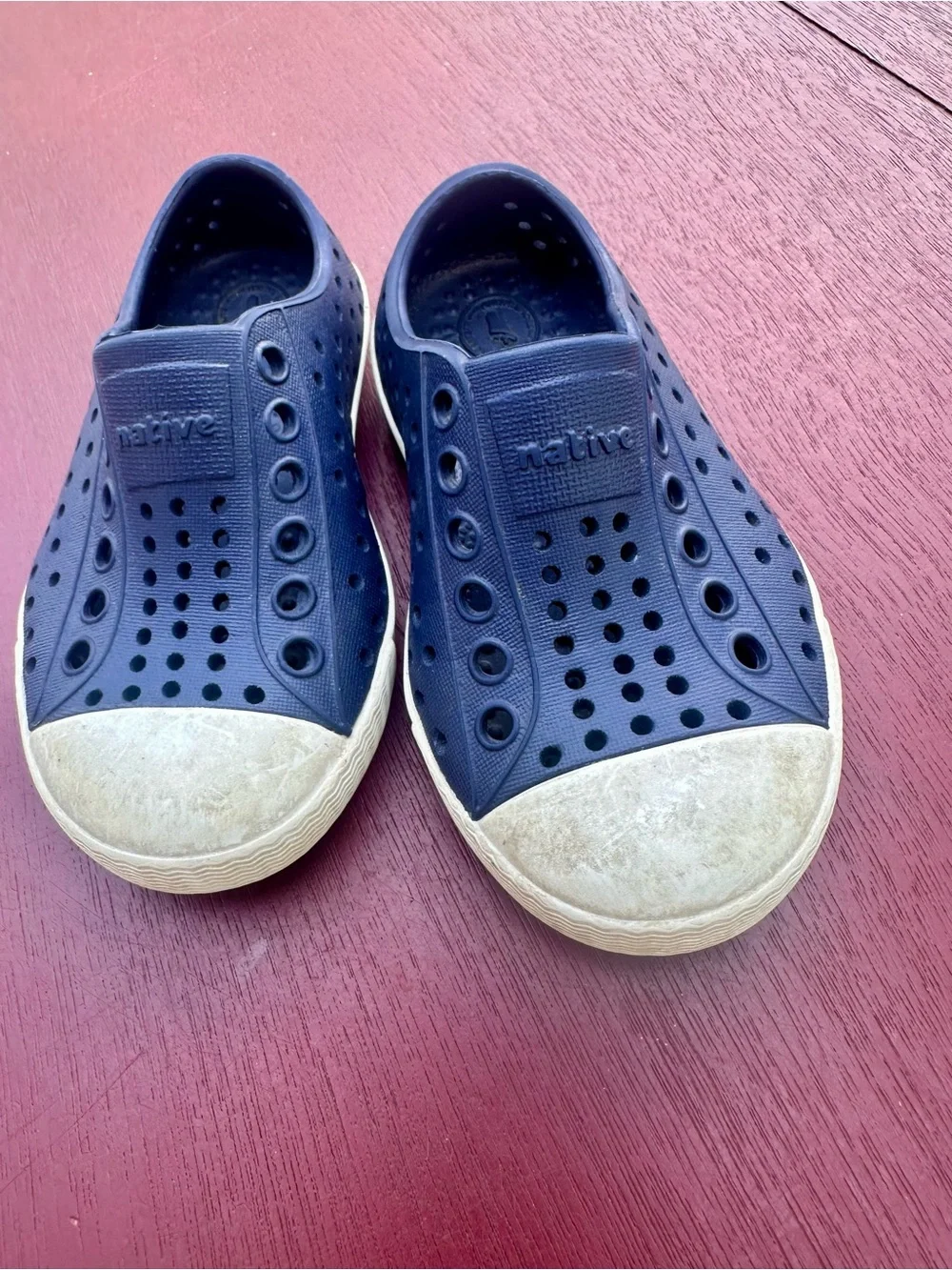 Native Jefferson Navy Slip-On Toddler Shoes